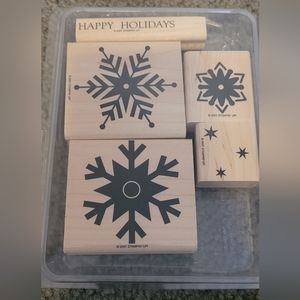 STAMPIN UP RETIRED Snowfall